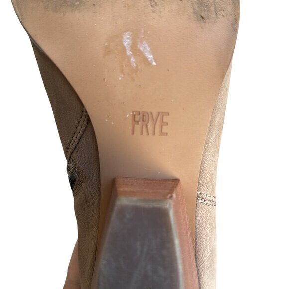 Frye Reina Western Ankle Bootie in Ash Suede Size 9.5M - Picture 9 of 10